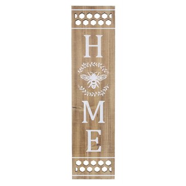 Young's Inc Bee Home Wood Leaner Sign