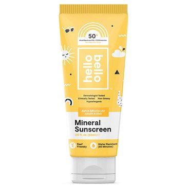 Hello Bello Mineral SPF 55 Sunscreen Lotion with Prebiotics - Reef Friendly