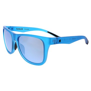 Hurley Men's Fun Times Floatable Mod Wrapped Square Rubber Sunglasses