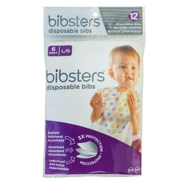 Sassy Disposable Bibsters, 12-Pack