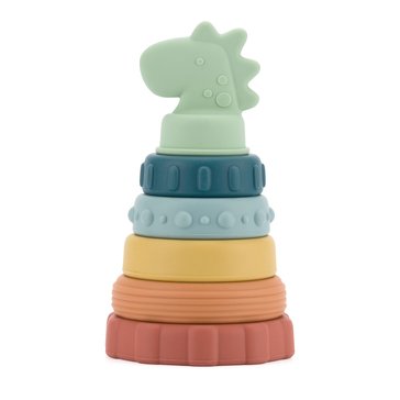 Itzy Stacker Silicone Dino Stackers