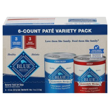 Blue Wilderness Homestyle Recipe Chicken and Beef Variety Pack