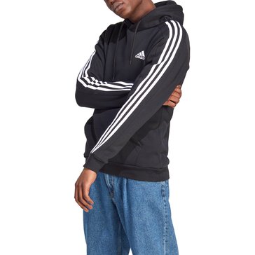 Adidas Men's Three Stripe Essentials Fleece Hoodie