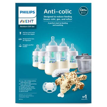 Avent Anti-Colic Bottle with AirFree Vent Newborn Gift Set