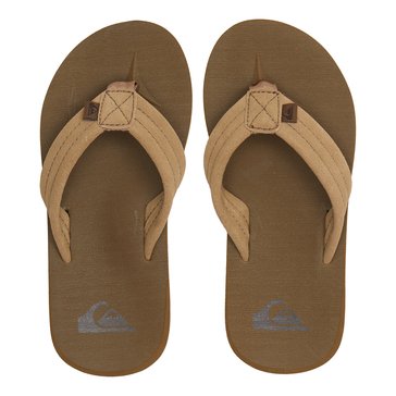 Quiksilver Little Boys' Carver Suede Flip Flop Sandal