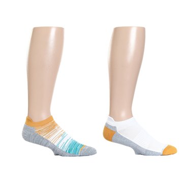 Dr. Motion Compression Knit Ombre Ankle Socks 2-Pack