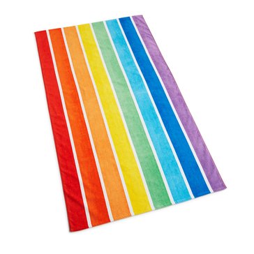 Harbor Home Rainbow Stripe Beach Towel