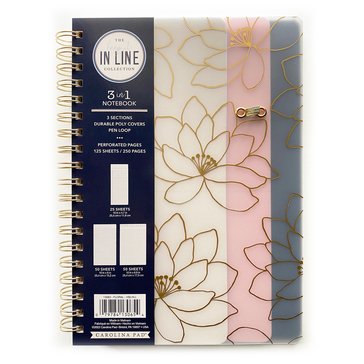 Carolina Pad Keep It In Line 3-in-1 Notebook, 10x7