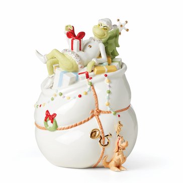 Lenox Grinch Cookie Jar