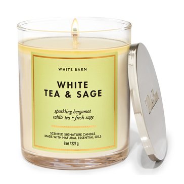 Bath & Body Works Core Tumbler White Tea Sage Single Wick Candle