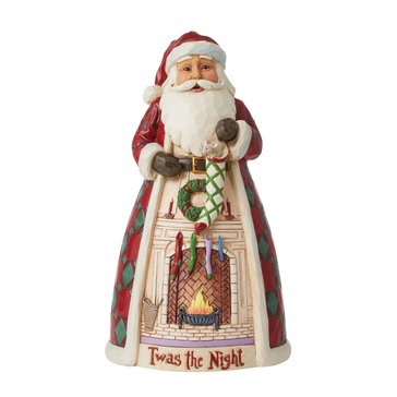 Jim Shore Heartwood Creek Twas The Night Santa Fireplace