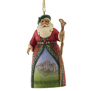 Jim Shore Heartwood Creek Irish Santa Ornament