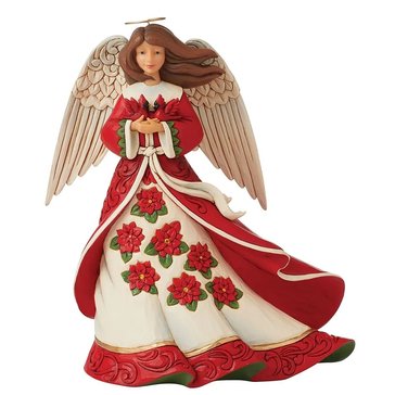 Jim Shore Heartwood Creek Red Christmas Angel Figurine