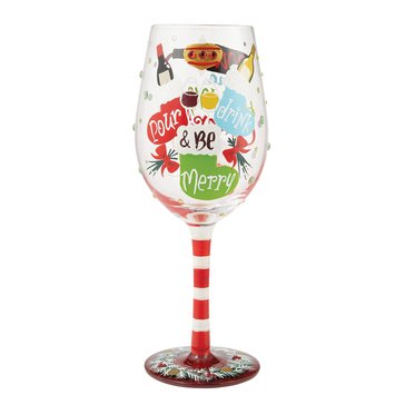 Lolita Pour Drink and Be Merry Wine Glass