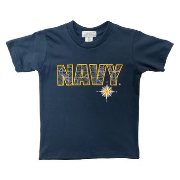 Third Street Sportswear Little Boys' Navy Nautical Fill Tee