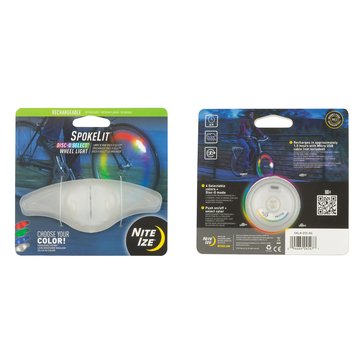 Nite Ize SpokeLit Rechargeable Disc-O Select Wheel Light