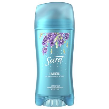 Secret Lavender Invisible Solid Antiperspirant and Deodorant, 2.6oz