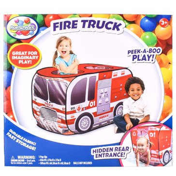 Poptopia Fire Truck Play Tent