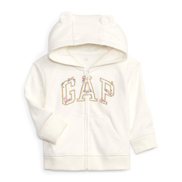 Gap Baby Girls' Logo Zip Up Hoodie