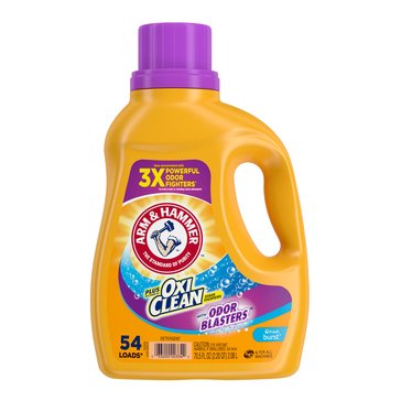 Arm & Hammer + Oxiclean Odor Blasters Liquid Laundry Detergent, Fresh Burst