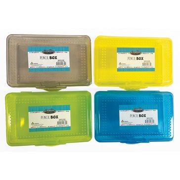 Carolina Pad Plastic Pencil Box Assorted Colors