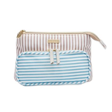 Scunci Two Tone Stripe Clutch