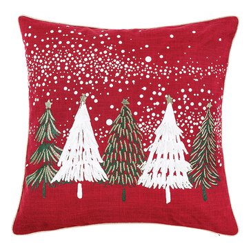 C & F Home Snowy Trees Square Pillow