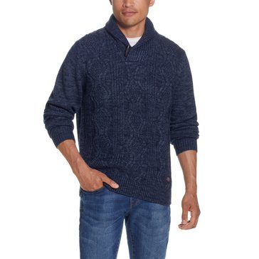 Weatherproof Men's Cableknit Fisherman Toggle Sweater 