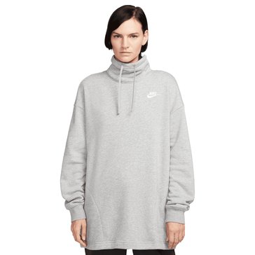 Nike Women's NSW Club Fleece Oversized Mock Sweatshirt