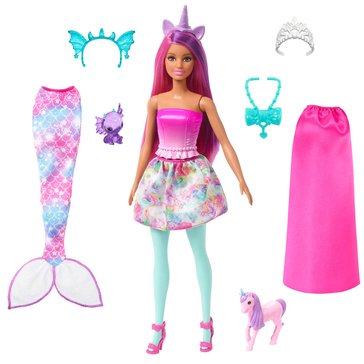 Barbie Doll and Fantasy Pets Dress-Up Doll Mermaid Tail