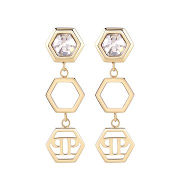 Philipp Plein Women's Hexagon Lux Crystal Dangle Earrings