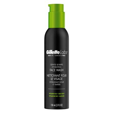 GilletteLabs Mens Gentle and Rapid Hydrating Face Wash 5oz