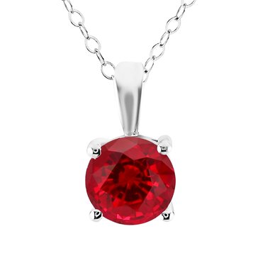 Created Ruby Solitaire Pendant