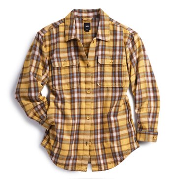 Vans Women's Amelia Flannel Plaid Long Sleeve Top