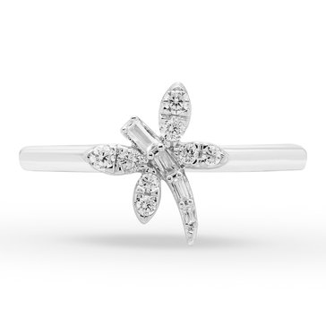 1/5 cttw Diamond Dragonfly Ring