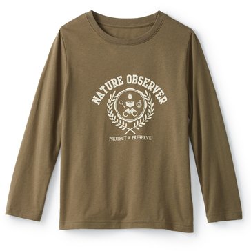 Liberty & Valor Big Boys' Long Sleeve Graphic Tee