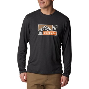 Columbia Men's Tech Trail Long Sleeve Graphic Knit Shirt