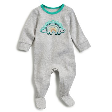 Wanderling Baby Boys Dino Embroidered Coverall