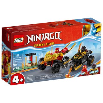LEGO Ninjago Kai and Rass Car and Bike Battle Building Set 71789
