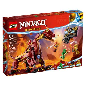 LEGO Ninjago Heatwave Transforming Lava Dragon Building Set 71793