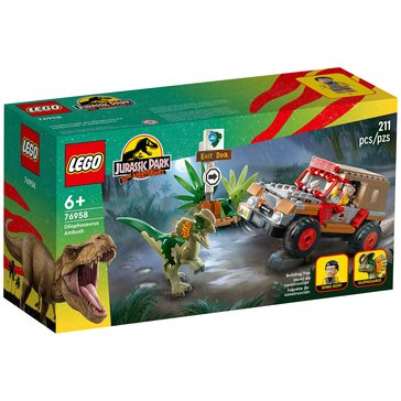 LEGO Jurassic World Dilophosaurus Ambush Building Set 76958