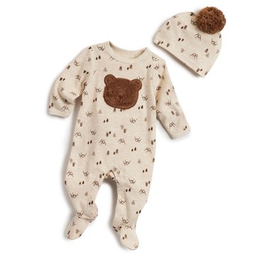 Wanderling Baby Boys Coverall with Pom Hat