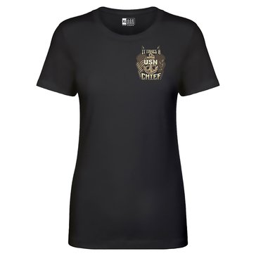 NavalTees Men's It Takes A Chief Ladies Tee