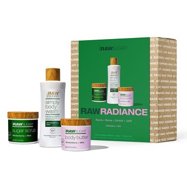 Raw Sugar Raw Radiance Winterberry Mint 3-Piece Gift Set