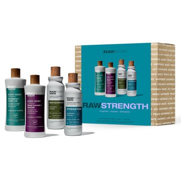 Raw Sugar Raw Strength Mens 4-Piece Gift Set