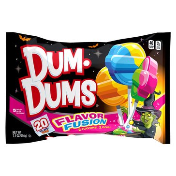 Dums Dums Flavor Fusion Lollipop Candy, 7.1oz