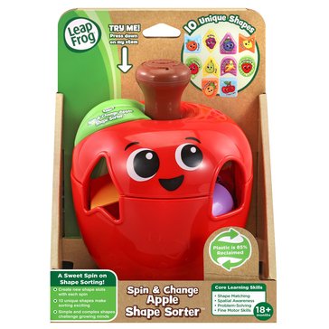 LeapFrog Spin & Change Apple Shape Sorter Playset