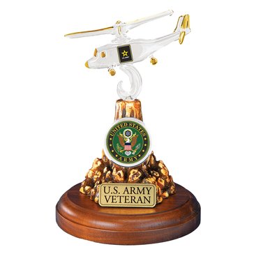 Glass Baron Army Veteran Helicopter Figurine