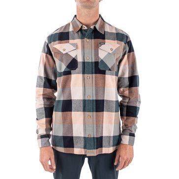 Jetty Men's Breaker Long Sleeve Flannel Plaid Shirt
