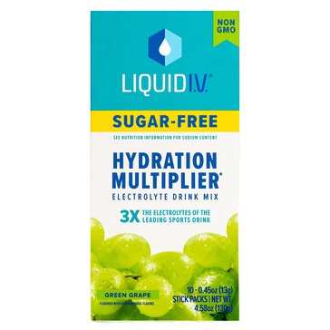 Liquid I.V. Sugar Free Hydration Multiplier Electrolyte Drink Mix, 15-servings